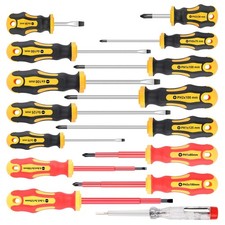 Amartisan 15-Piece Magnetic Screwdrivers Set, 5 Phillips Slotted Tips and Insula picture