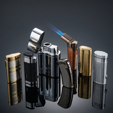 Unique Novelty Butane Torch Lighter Choose Design Windproof Refillable Gift MAN picture