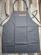 New Official Dunkin Donuts Uniform Apron Adjustable Adult Small / Medium Gray picture