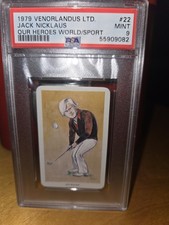 1979 VENORLANDUS LTD. OUR HEROES WORLD OF SPORT #22 JACK NICKLAUS PSA 9 picture