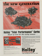 1969 Holley Hi-Performance Carburetors Racing Season Mark II VINTAGE PRINT AD picture