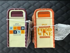Disney Parks Food & Wine Festival Ceramic Salt & Pepper Shaker New Set Of 2 picture