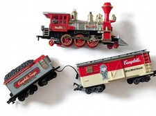 Campbell's Soup Train Set Locomotive Tender Caboose Western R.R. Lines Vintage picture