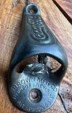 VERY RARE Early Coca-Cola Brown MFG Co STARR Wall Mount Bottle Opener PAT 1925 picture
