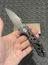 CH Knives - CH3515 BK - Black Titanium Scales w/ a S35VN Blade. picture