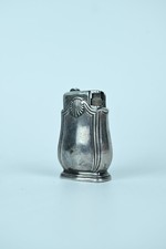 Vintage French Gallia Christofle Lighter in Ornate Metal Sleeve Case picture