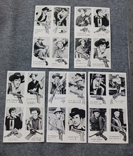 Menko Trading Card Panels Western Chuck Connors Yul Brynner  50s 60s picture