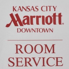 1995 Marriott Hotel Restaurant Room Service Menu Downtown Kansas City Missouri picture