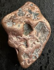 Very Pretty Copper Nugget w Natural Quartz Matrix 1.25” prospected from Michigan picture