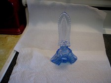 Vintage Blue Art Glass Perfume Bottle - Czechoslovakia ? picture