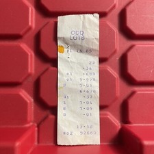 Odd Lots Columbus Ohio Merchandise Reciept Big Lots Vintage November 1985 picture