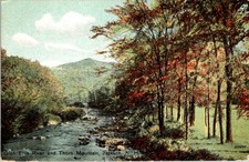 Jackson NH Glen Ellis River Thorn Mountain Vintage Postcard Unposted picture