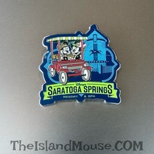 2021 WDW Disney Saratoga Springs Resort Mickey Minnie Riding Peddle Bike Pin picture