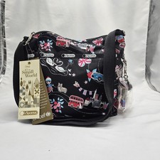 Disney LeSportsac Classic Hobo Sm World Fancy That Uk With Charm And Sm Zip Bag picture