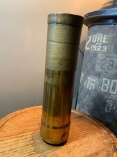 Trench Art Brass Shell Casing Bank 9.5