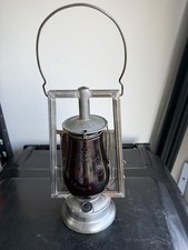 Vintage Dietz Buckeye Dash Kerosene Lantern w/ Bullseye Globe Plate picture