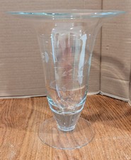 Princess House Heritage Crystal Trumpet/Flared Vase 10.25
