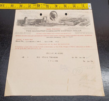 1927 The Hamilton Carhartt Cotton Mills paid invoice-Atlanta Georgia-Portrait picture