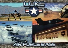 Luke Air Force Base, Glendale Arizona, Military F-16 Airplane --- Plane Postcard picture