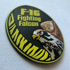 NATO TIGER MEET F-16 SWIRL *YELLOW PATTERN* SHOULDER PATCH -HIGH QUALITY PVC picture