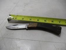 m187) Vtg G-96 Brand No.7002 Lockback Knife JET-AER Corp Japan Brass Great Snap picture