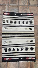 Antique Navajo Double Saddle Blanket 52.5