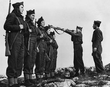 Female guerrilla fighters from the Yugoslav Partisans or People's - Old Photo picture