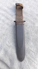 US Navy WW2 MK 2 II Fighting Knife Gray Plastic Scabbard USN Sheath Rare NORD picture
