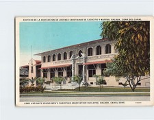 Postcard Army And Navy Young Mens Christian Association Building Balboa Panama picture