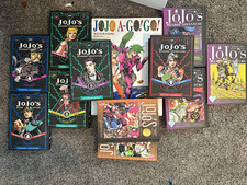 JoJo's Bizarre Adventure Hardcover Manga Mixed Lot + JOJO A-GOGO English picture
