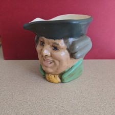 Vintage Colonial Toby Jug Mug Ceramic Head Creamer Pitcher  picture