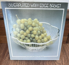 Centurion Collection Silverplated Wavy Edge Basket Silver Plate Basket picture