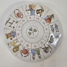 Vintage Jon Anton Ironstone China Zodiac Saucer Plate Made in England picture