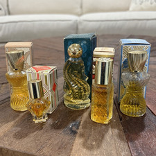 Vtg Avon Mini Perfume/Cologne Bottles Lot of 5 w/ Original boxes picture