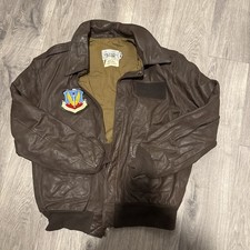 USAF A-2 Leather Flight Jacket 44R OFFICIAL ISSUE picture