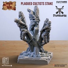 Wrath of God - Plagued Cultists Stake - 28 32mm Tabletop Terrain Demon Chaos  picture