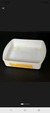 Vintage Glassbake 8x8x2 Rectangular Baking Dish Yellow Daisy picture