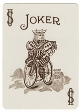 Joker, brown & white, House Blend, Bicycle , Coffee, Single Swap Playing Card picture