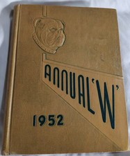 VINTAGE YEARBOOK WAUKEGAN TOWNSHIP HIGH SCHOOL ILLINOIS ANNUAL' W' 1952 picture