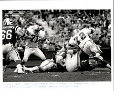 CGE15 Orig Thomas Croke Photo JULIUS ADAMS SACKS RICHARD TODD PATRIOTS - JETS picture