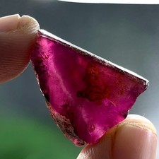 35 Cts Rare Deep Pink Tourmaline Rough Stone – Bi Color Tourmaline Raw Gemstone picture