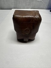 VTG Brown Leather Ammo Belt Pouch  picture