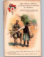 c1915 SOLD FOR BENEFIT OF French Medical Mission Serbia Red Cross WW1 World War picture
