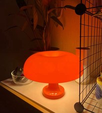 Bauhaus-inspired Retro Bedside Table Lamp - WabI-Sabi Ambient Pure Orange Light picture