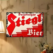 Vintage Salzburg Stieg Beer Suitable for Tin Metal Signs Home Décor 8x12 picture