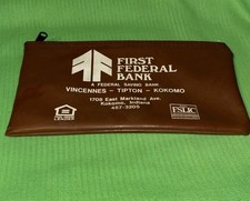 Vintage/First Federal Savings & Loan Bank Deposit Bag/Indiana Pouch picture