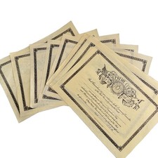 9 Blank NY Supreme Court Attorney Admission Certificates Vintage picture