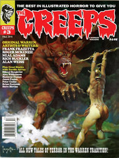 CREEPS #3 RICH SALA FRANK FRAZETTA COVER NM 1st PRINT WARRANT MAGAZINE picture