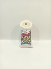 Miniature Ceramic Wall Pocket with Pansy/Reed Seeds & Flower Design  picture