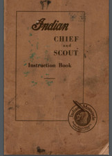 1923 Indian Chief Scout instructions owner manual 34 pages picture